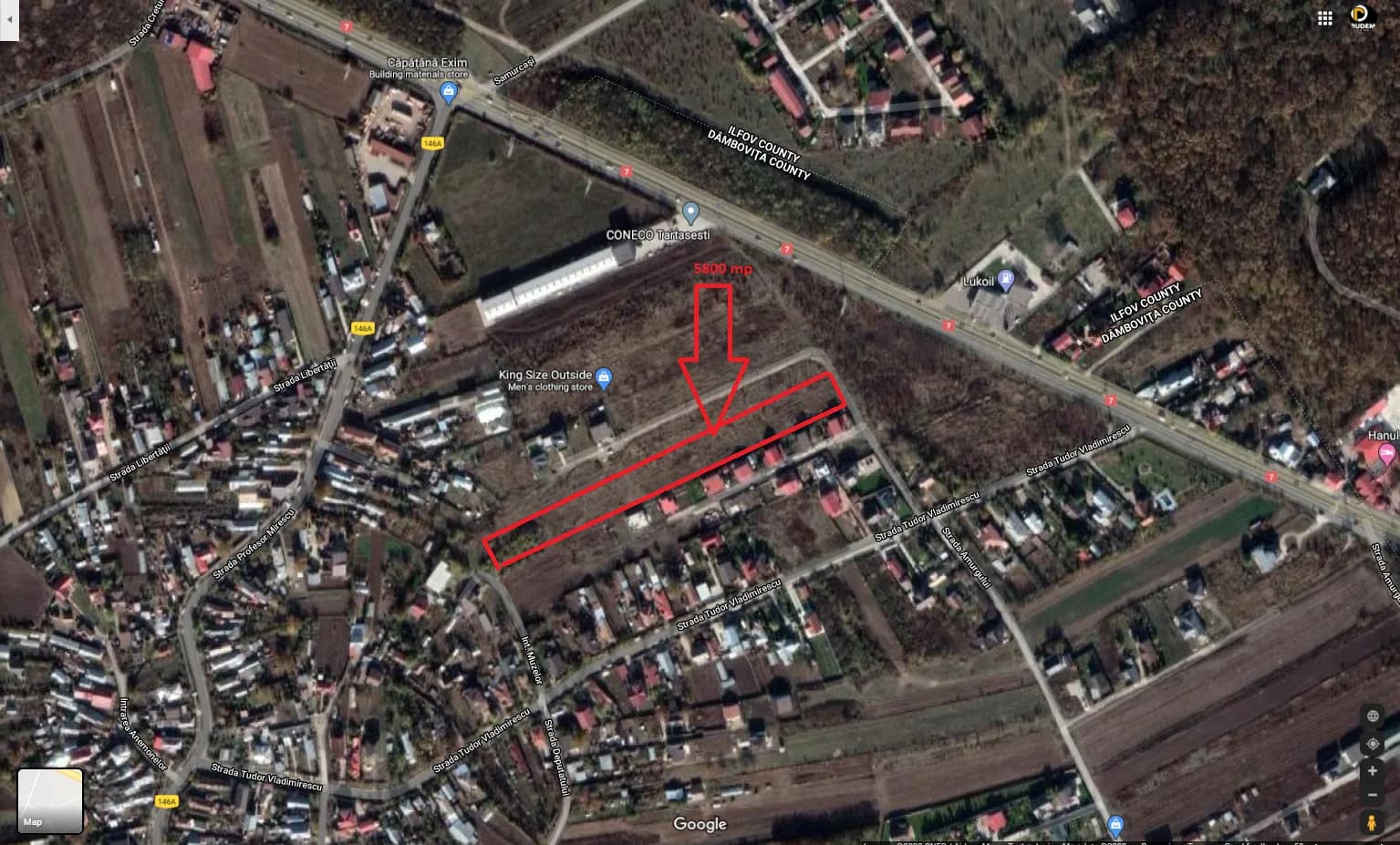 5800 mp teren intravilan in Gulia, judetul Dambovita
