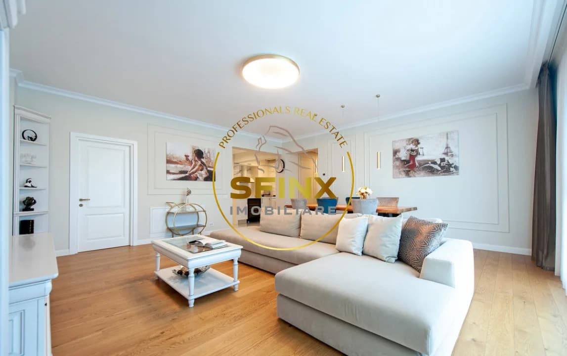 Baneasa, boutique building, 4-room apartment first rental, 2 parking