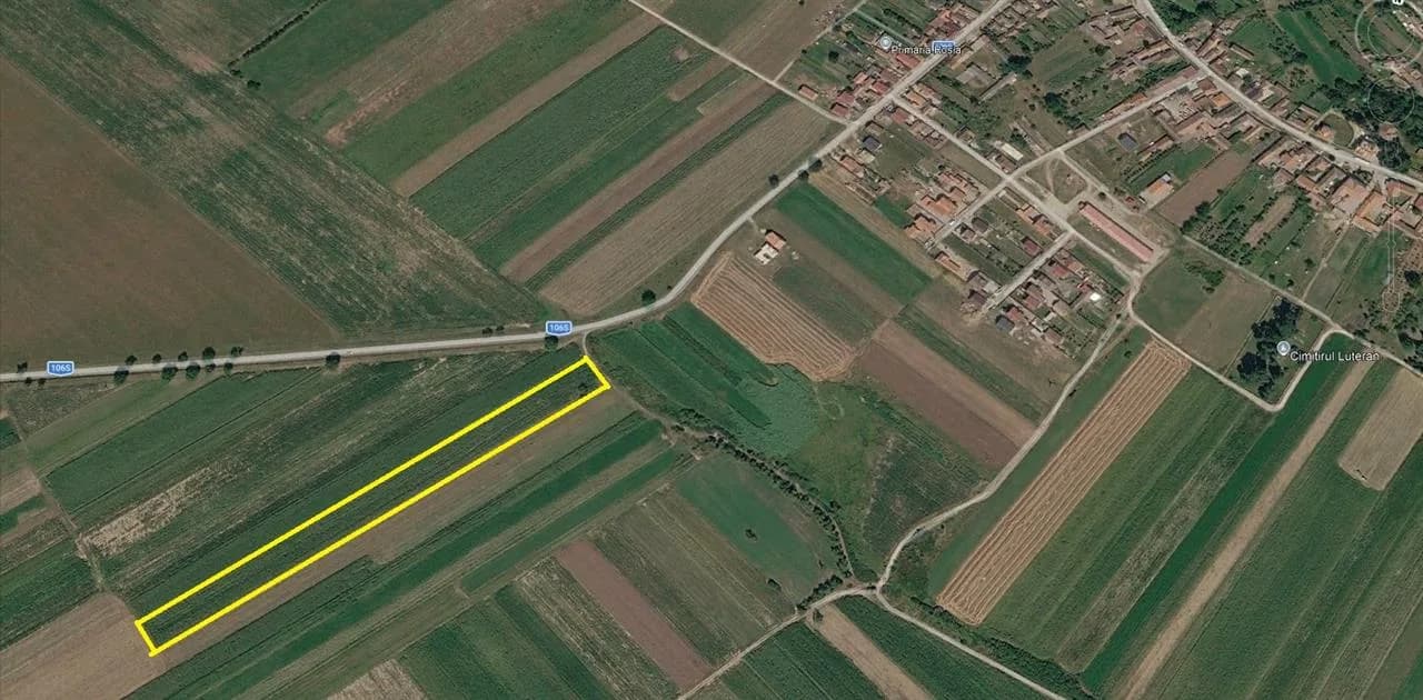 Teren extravilan 4.500 max.18.300mp in comuna Rosia (17 km de Sibiu)