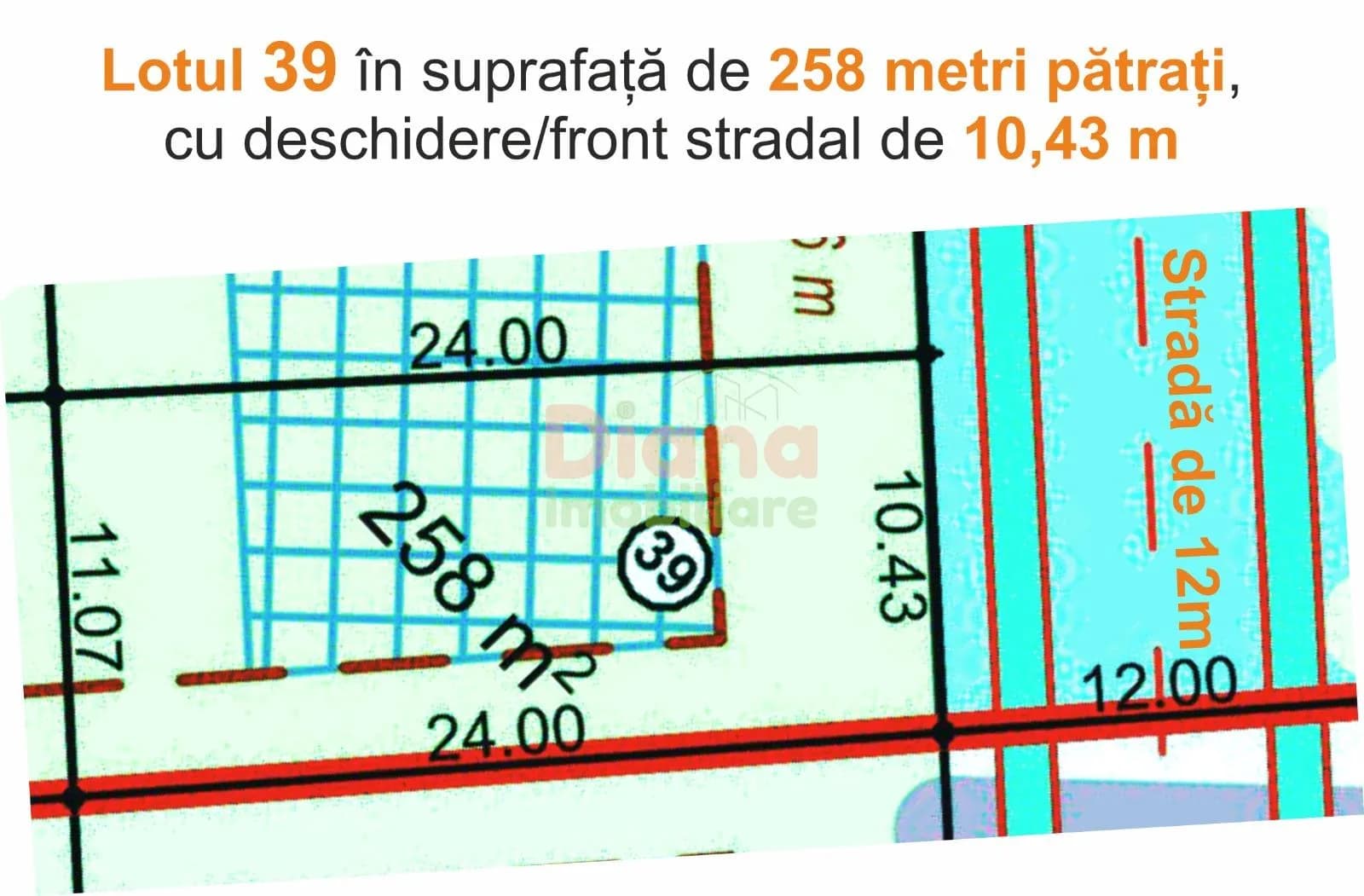 Hopa. Stai așa! Vând teren intravilan de 258 mp, pentru case în Sibiu, str Viile Sibiului.