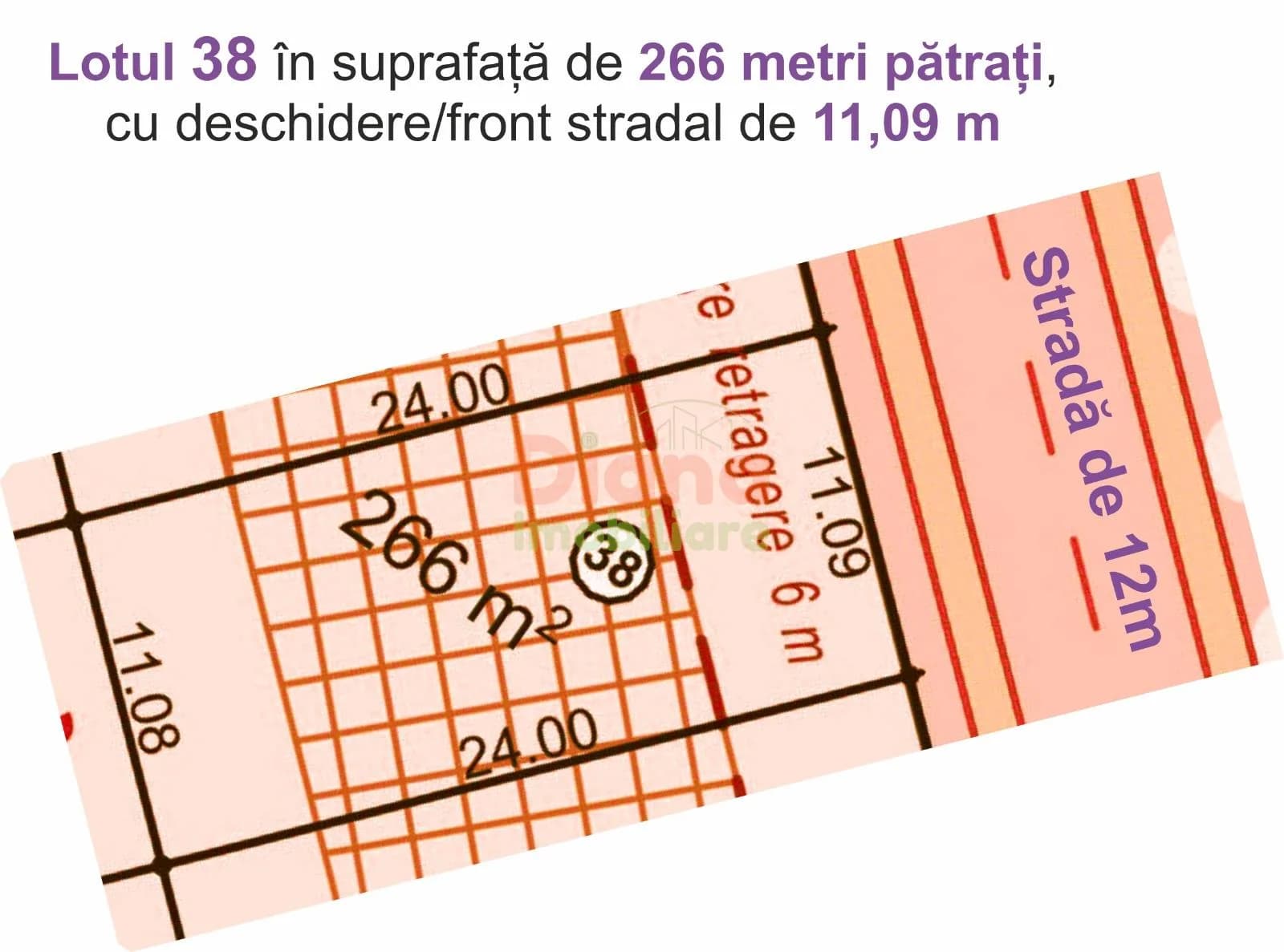 Aici! Vând teren intravilan pentru costruire casă de 266 metri pătrați în Sibiu,str Viile Sibiului.