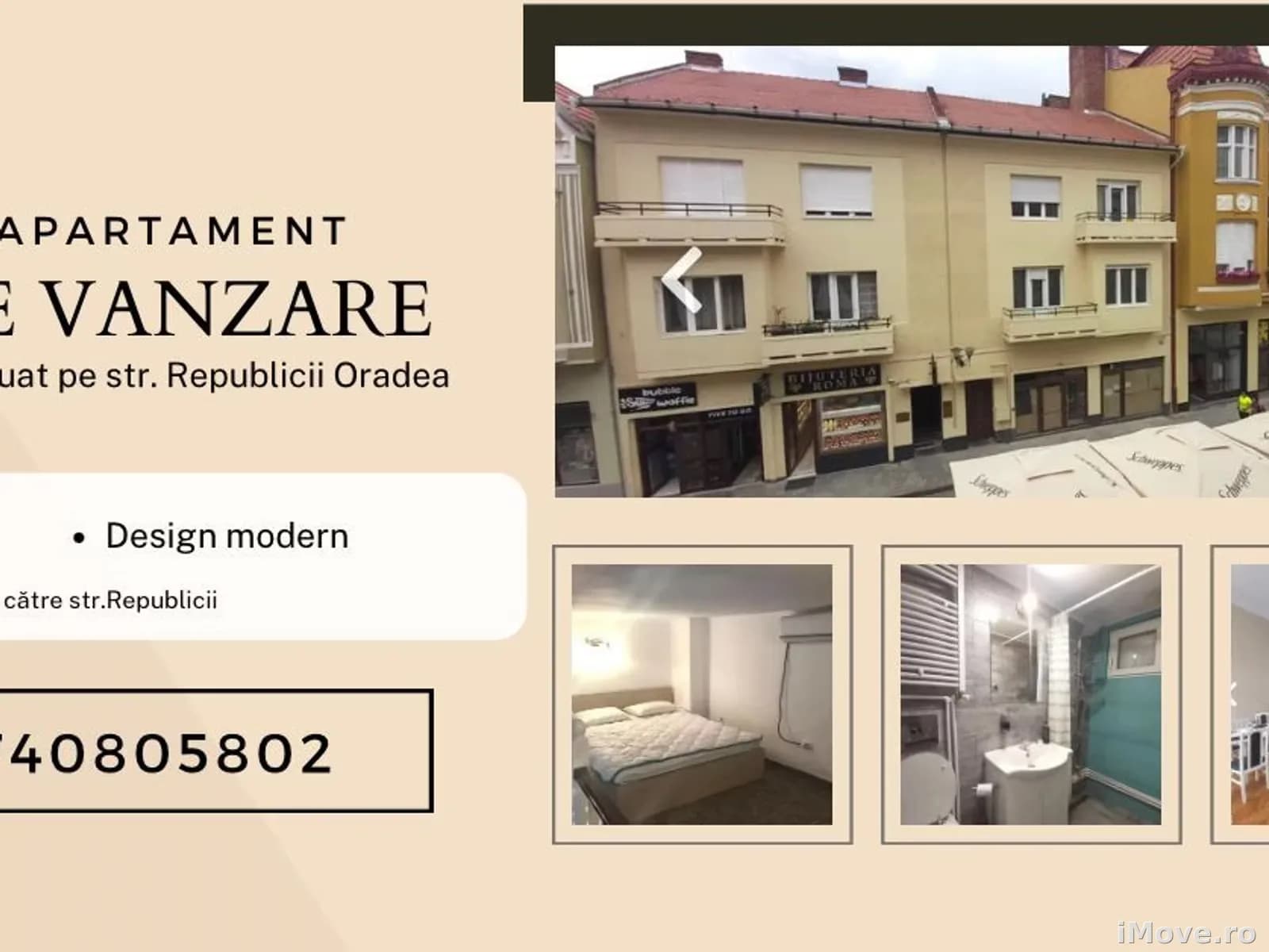 De vanzare- Apartament situat pe str.Republicii in Oradea !