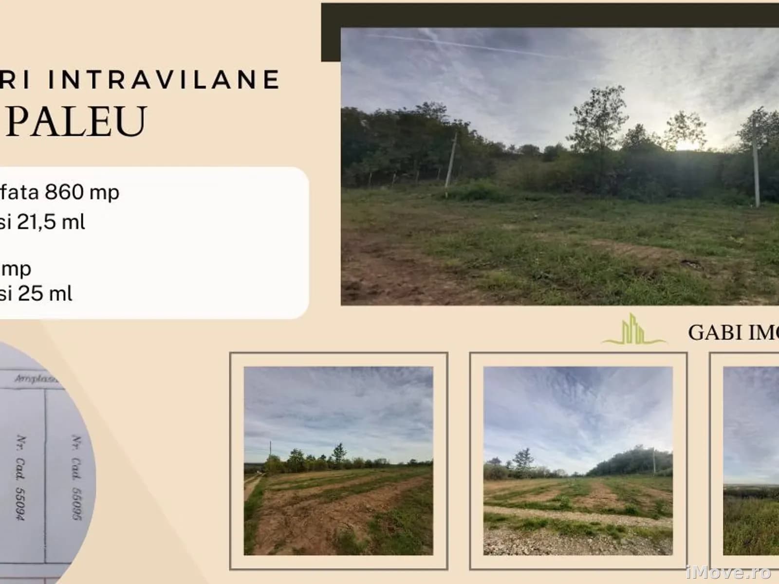 Teren intravilan, spre vanzare in Paleu !