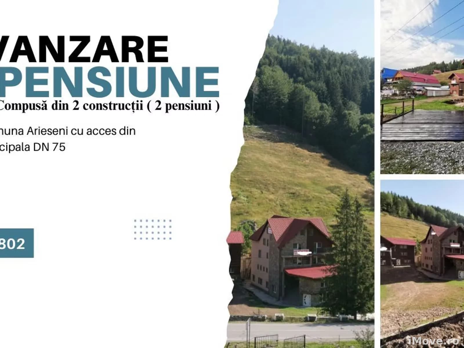 De vanzare ( 2 pensiuni ) situate in comuna Arieseni !
