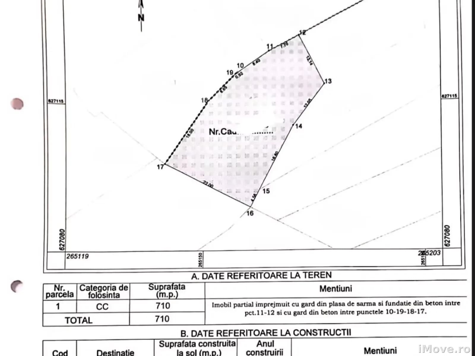 De vanzare teren pentru constructie casa, zona centrala a Episcopiei