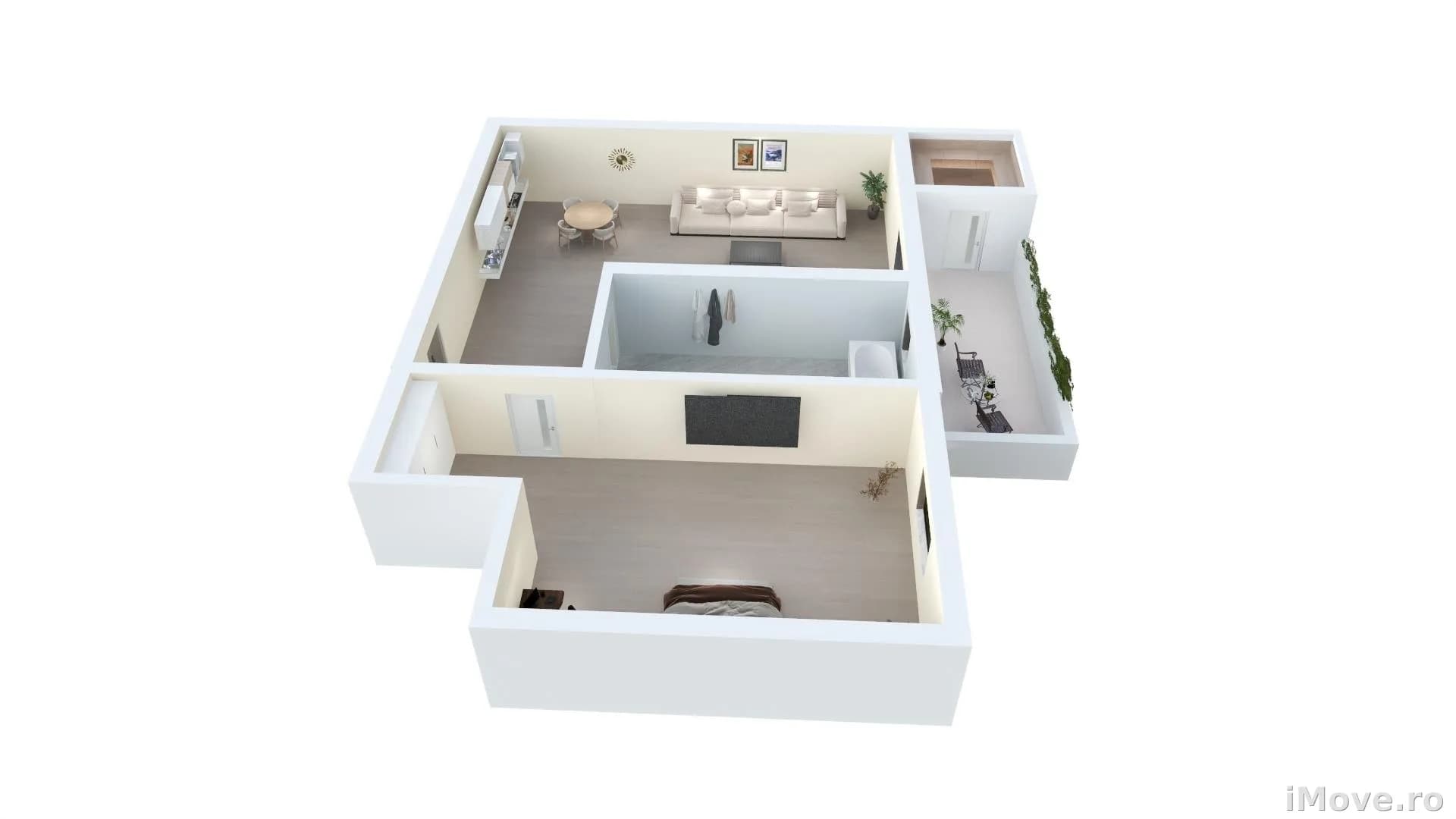 Apartament etajul INTERMEDIAR cu balcon parcare in Sibiu 0% comision