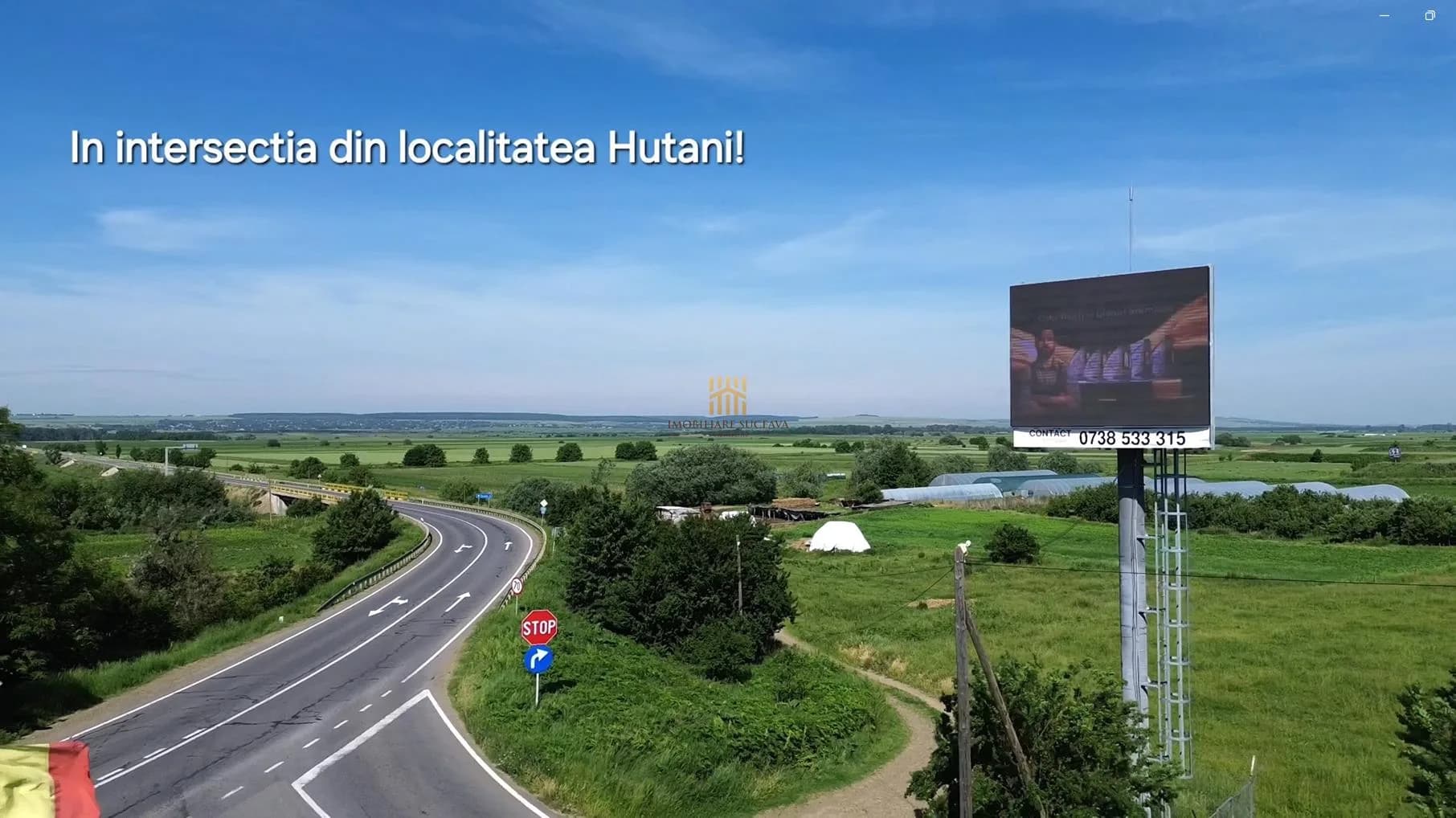 Teren Intravilan 5500 mp de Inchiriat Intersectia Hutani Suceava Botosani DN 29