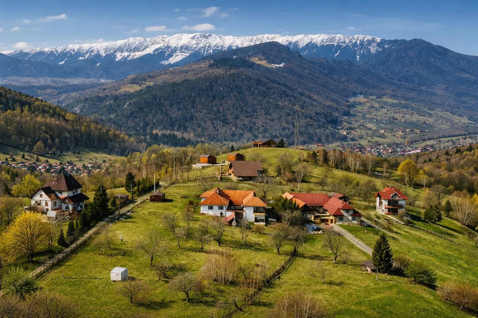 Casă tradițională cu 1800 mp teren în Sohodol, Bran | Priveliște superba