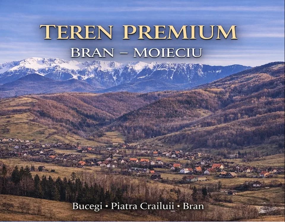 Teren Bran | 3.520 mp | Vedere Bucegi & Castelul Bran