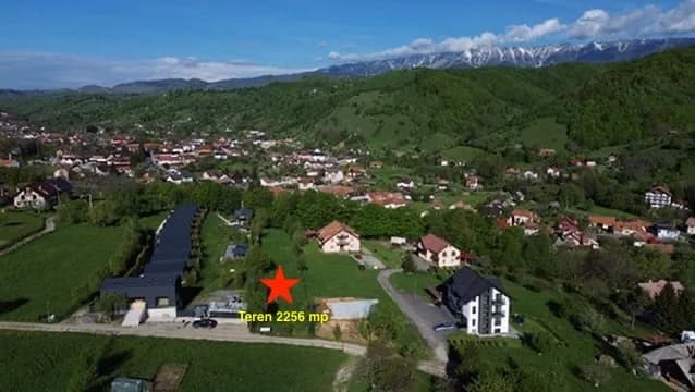 Teren intravilan 2.256 mp Bran – Podul Șimonului | Ideal cabane | Vedere Munte