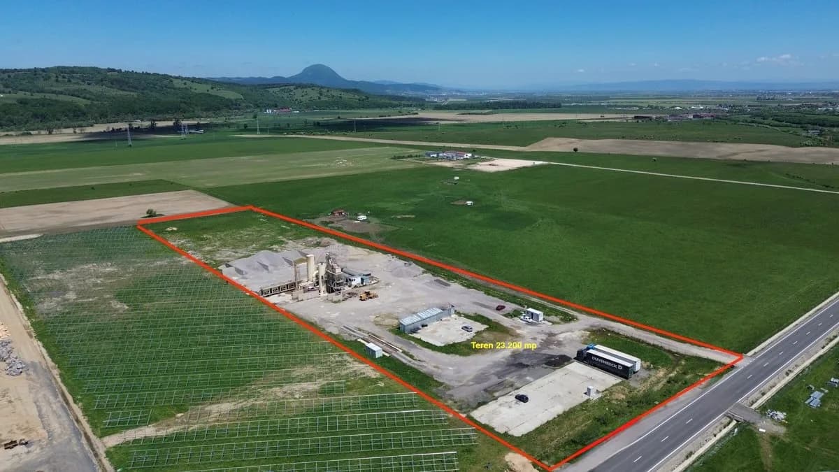 Teren pentru dezvoltare industrială/comercială 23.200 mp Râșnov DN73
