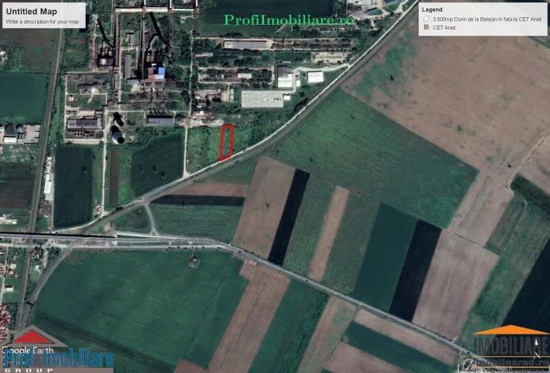 Teren construibil 3.500 mp cu acces din sosea spre Retim fost Polaris Arad