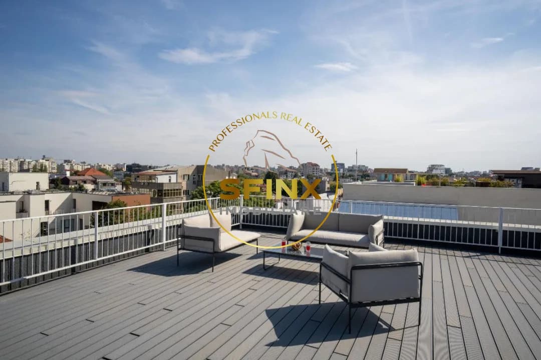 Eminescu, 3 room penthouse for rent with 170sqm terrace and garage